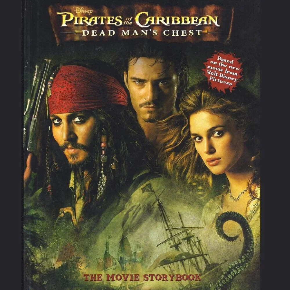 Disney Pirates of the Caribbean Dead Man's Chest Movie Storybook Hardcover Book